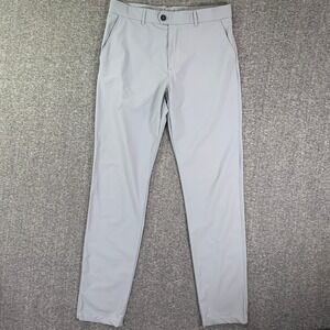 Greyson Golf Pants Men 34x33 Gray Performance Stretch Preppy Modern Trousers
